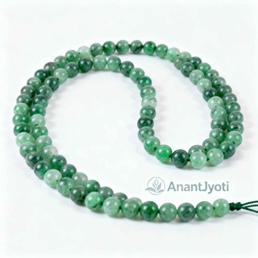 Green Aventurine Mala  – 108 Beads for Prosperity, Healing & Meditation