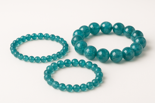 Apatite Crystal Bracelet all sized 6mm 8mm, 10mm