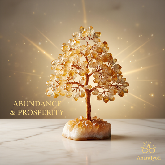 Citrine Crystal Tree for Abundance & Prosperity - AnantJyoti