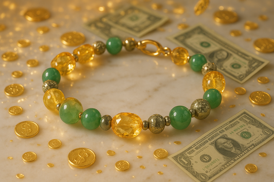 money shower crystal bracelet