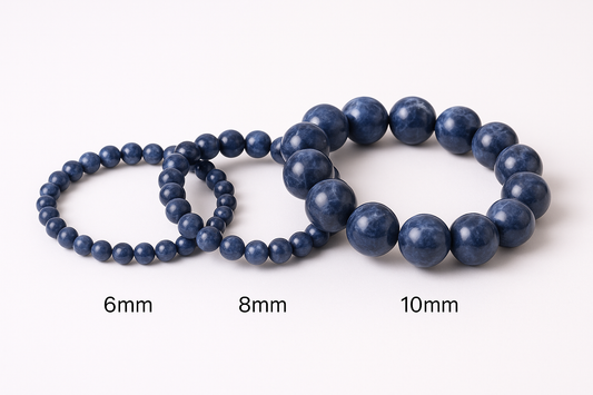 Sodalite Crystal Bracelet 6mm, 8mm 10mm image for upload in shopify